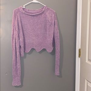 Purple crop top